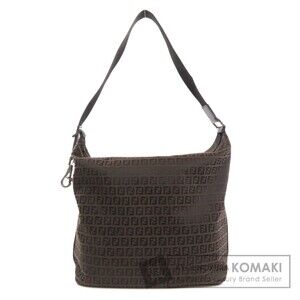 Fendi Zucchino Canvas Shoulder Bag